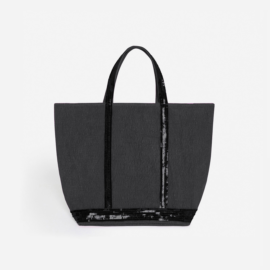 Cabas M en Lin - Noir - Femme - Vanessa Bruno