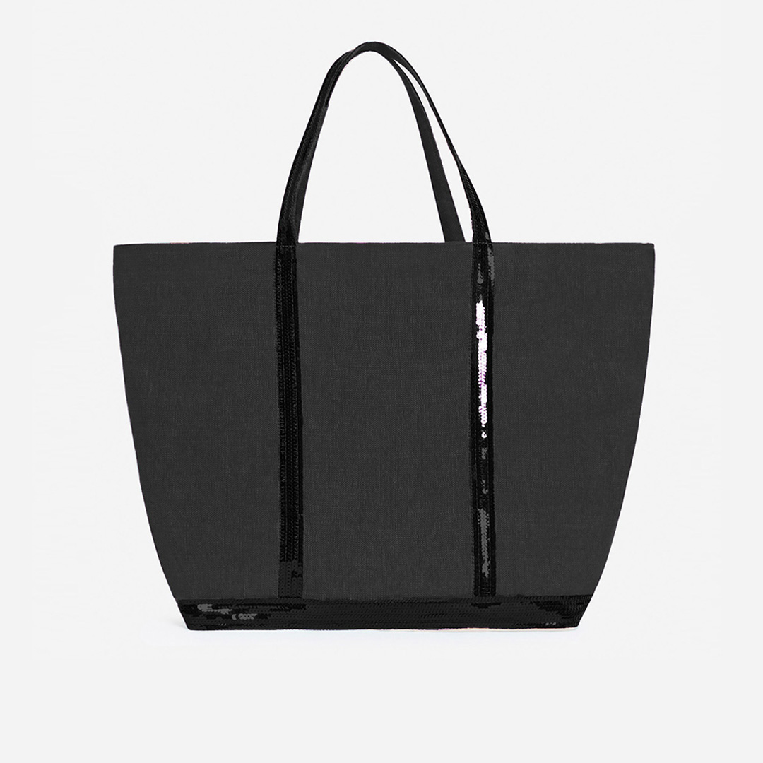 Cabas XL en Lin - Noir - Femme - Vanessa Bruno