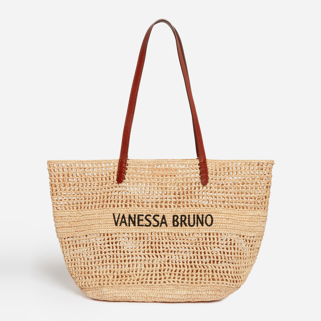 Panier en Raphia - Sable Noir - Femme - Vanessa Bruno