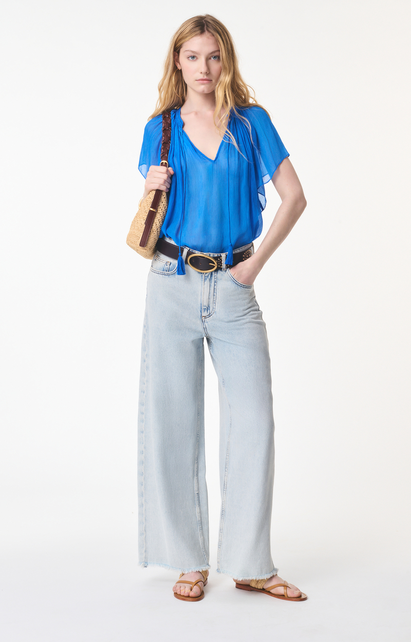 Blouse Cantin - Bleu Vif - Taille XS - Vanessa Bruno